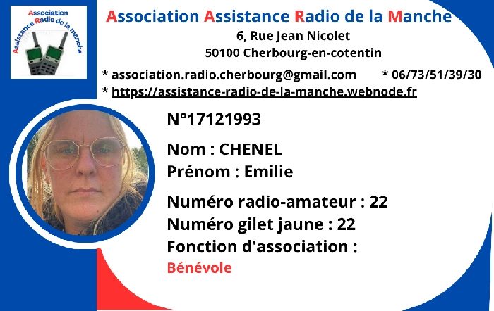 CHENET Emilie - Bénévole