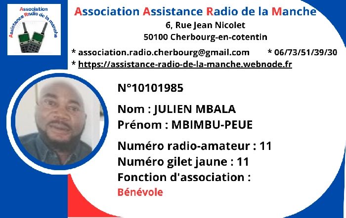 NTEYE PITSHOU Mbandu - Bénévole