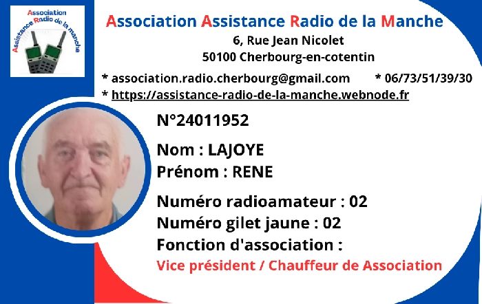 LAJOYE Rene - Vice président